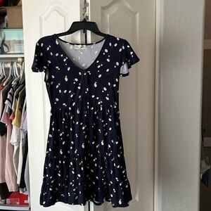 Derek Heart navy ditsy floral dress